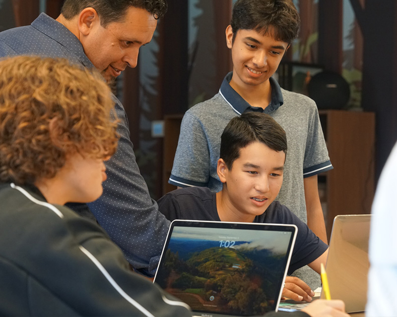 Working together at AEON School in Silicon Valley